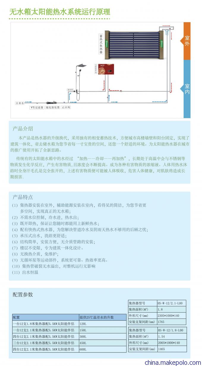 皇明HS-W-12無(wú)水箱太陽(yáng)能 引領(lǐng)未來(lái)熱水新時(shí)代，誠(chéng)招全國(guó)合作伙伴